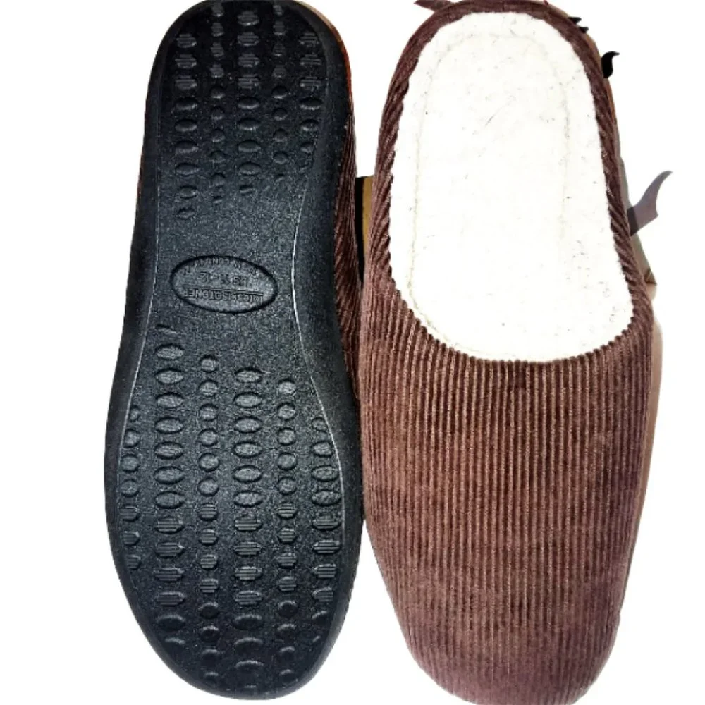 Totes Corduroy Ergo Clog Men's Slippers XL NWT